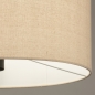 Foto 31269-7 detailfoto: Zwarte staande lamp met beige linnen lampenkap