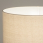 Foto 31270-21: Landelijke vloerlamp van licht hout met beige linnen lampenkap