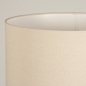 Foto 31270-22: Landelijke vloerlamp van licht hout met beige linnen lampenkap