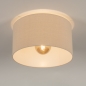 Foto 31271-2 detailfoto: Plafondlamp met beige lampenkap van linnen