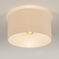 Foto 31271-3 niet_in_feed: Plafondlamp met beige lampenkap van linnen