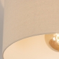 Foto 31271-5 niet_in_feed: Plafondlamp met beige lampenkap van linnen