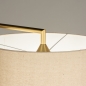Foto 31277-10 detailfoto: Messing vloerlamp met beige linnen kap