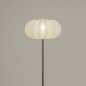 Foto 31278-15: Lampion vloerlamp in staal/rvs met beige kap
