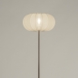 Foto 31278-16: Lampion vloerlamp in staal/rvs met beige kap