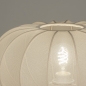 Foto 31278-19: Lampion vloerlamp in staal/rvs met beige kap