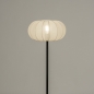 Foto 31279-18: Lampion vloerlamp met zwart armatuur en beige kap van stof