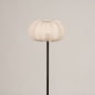 Foto 31279-19: Lampion vloerlamp met zwart armatuur en beige kap van stof