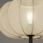 Foto 31279-21: Lampion vloerlamp met zwart armatuur en beige kap van stof
