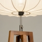Foto 31280-10 detailfoto: Houten staande lamp met beige ronde lampenkap