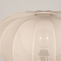 Foto 31280-22: Houten staande lamp met beige ronde lampenkap