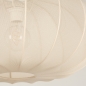Foto 31282-9 detailfoto: Grote staande booglamp in zand met beige lampion kap van stof