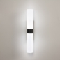 Wandlamp 31287: modern, glas, metaal, zwart #2