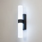 Wandlamp 31287: modern, glas, metaal, zwart #4