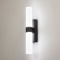 Wandlamp 31287: modern, glas, metaal, zwart #5
