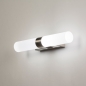 Wandlamp 31288: modern, glas, staal rvs, messing #10
