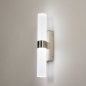Wandlamp 31288: modern, glas, staal rvs, messing #4