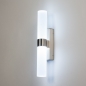 Wandlamp 31288: modern, glas, staal rvs, messing #5
