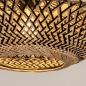 Foto 31292-7 detailfoto: Knikarm hanglamp in het zwart met rotan kap 
