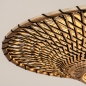 Foto 31292-9 detailfoto: Knikarm hanglamp in het zwart met rotan kap 