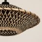 Foto 31294-9 detailfoto: Rotan hanglamp met gevlochten kap in naturel/zwart 