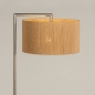 Foto 31305-4: Landelijke vloerlamp met draad kap van gevlochten touw in jute kleur