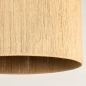 Foto 31305-9: Landelijke vloerlamp met draad kap van gevlochten touw in jute kleur