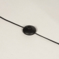 Foto 31307-9: Zwarte vloerlamp met draad kap van touw
