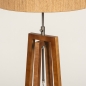 Foto 31308-11 detailfoto: Houten vloerlamp met kap van gevlochten touw