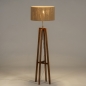Foto 31308-3 detailfoto: Houten vloerlamp met kap van gevlochten touw