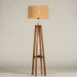 Foto 31308-4 detailfoto: Houten vloerlamp met kap van gevlochten touw