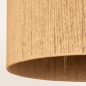 Foto 31311-8: Hanglamp met knikarm in het zwart met kap van gevlochten touw