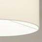 Foto 31314-7 detailfoto: Zwarte vloerlamp met leeslamp en witte lampenkap van stof