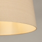 Foto 31324-7 detailfoto: Zwarte vloerlamp met led leeslamp en beige kap van stof