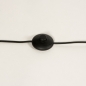 Foto 31333-12: Schwarze Stehleuchte mit luxuriösem Stoffschirm in Grau
