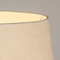 Foto 31341-8 detailfoto: Staande houten vloerlamp in walnoot bruin met witte kap 