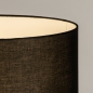Foto 31345-8 detailfoto: Staande houten vloerlamp in walnoot bruin met zwarte kap 