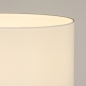Foto 31346-8 detailfoto: Staande houten vloerlamp met ronde kap in het wit 