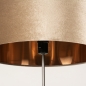 Foto 31351-10 detailfoto: Houten staande lamp met kap in taupe velvet en gouden binnenkant 