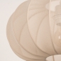 Foto 31355-23: Beige knikarm lamp voor aan het plafond met lampion kap in japandi stijl 