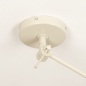 Foto 31355-25: Beige knikarm lamp voor aan het plafond met lampion kap in japandi stijl 