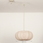 Foto 31356-16: Beige knikarm lamp voor aan het plafond met lampion kap in japandi stijl 