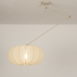 Foto 31356-20: Beige knikarm lamp voor aan het plafond met lampion kap in japandi stijl 