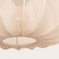 Foto 31359-21: Knikarm hanglamp in het zwart met lampion kap in japandi stijl 