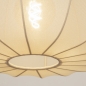 Foto 31360-20: Knikarm hanglamp in het zwart met lampion kap in japandi stijl 