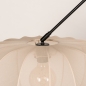 Foto 31360-24: Knikarm hanglamp in het zwart met lampion kap in japandi stijl 