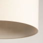 Foto 31364-10: Witte booglamp met beige linnen kap 