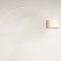 Foto 31364-6: Witte booglamp met beige linnen kap 