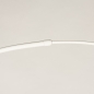 Foto 31366-11: Grote witte booglamp met luxe kap in taupe 