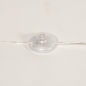Foto 31376-14: Grote rustieke vloerlamp met knikarm en beige linnen lampenkap
